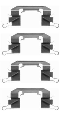 Set accesorii, placute frana 82507900 TEXTAR
