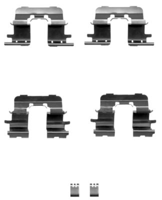 Set accesorii, placute frana 82508300 TEXTAR