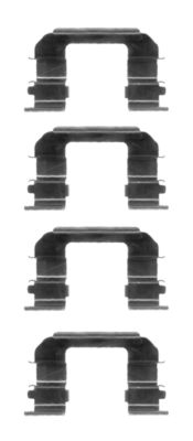 Set accesorii, placute frana 82508400 TEXTAR