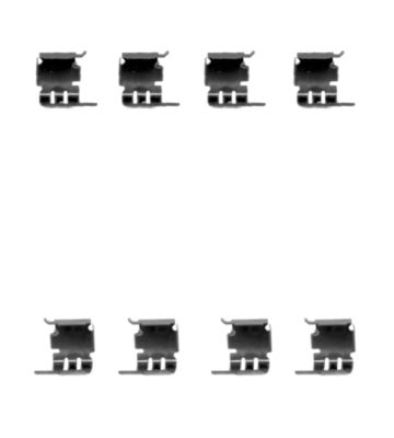 Set accesorii, placute frana 82509100 TEXTAR