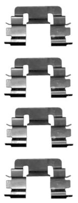 Set accesorii, placute frana 82509400 TEXTAR