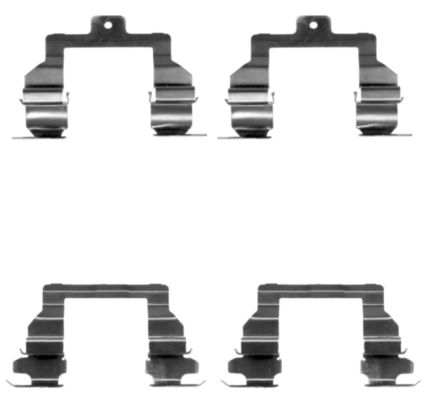 Set accesorii, placute frana 82509800 TEXTAR