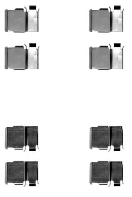 Set accesorii, placute frana 82510200 TEXTAR