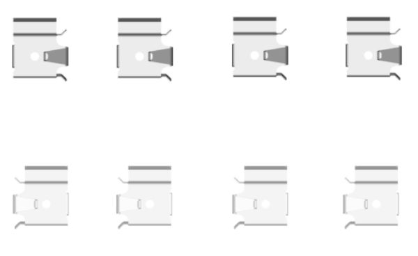Set accesorii, placute frana 82511400 TEXTAR