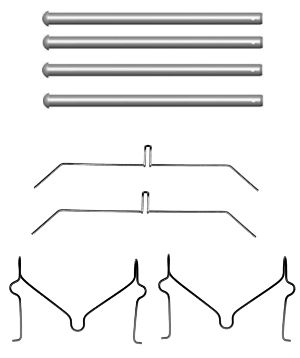 Set accesorii, placute frana 82511500 TEXTAR