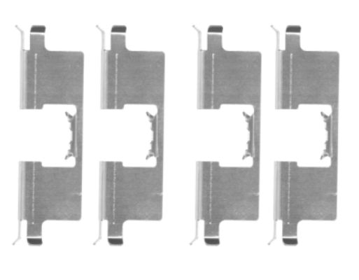 Set accesorii, placute frana 82512500 TEXTAR