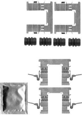 Set accesorii, placute frana 82514800 TEXTAR