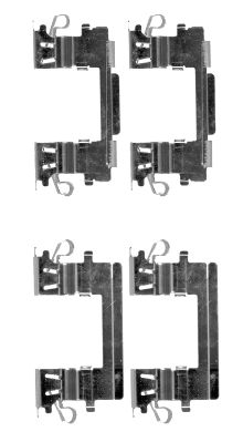 Set accesorii, placute frana 82516100 TEXTAR