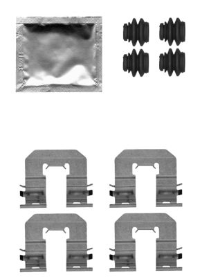 Set accesorii, placute frana 82517400 TEXTAR