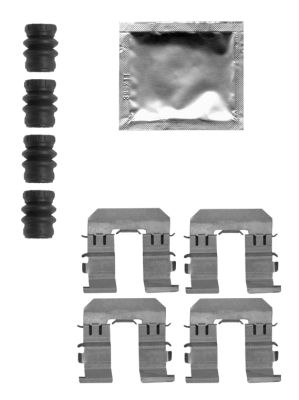 Set accesorii, placute frana 82518100 TEXTAR