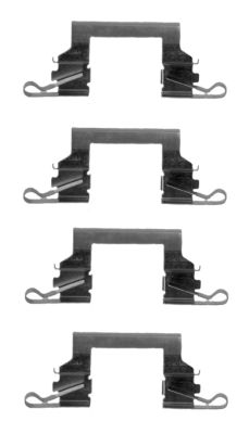Set accesorii, placute frana 82519100 TEXTAR