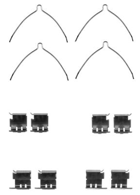 Set accesorii, placute frana 82519300 TEXTAR