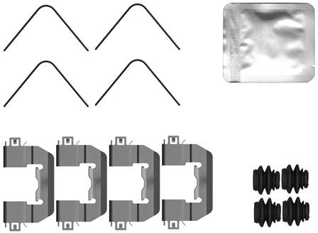 Set accesorii, placute frana 82561500 TEXTAR