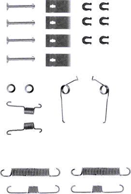 Set accesorii, sabot de frana 97007300 TEXTAR
