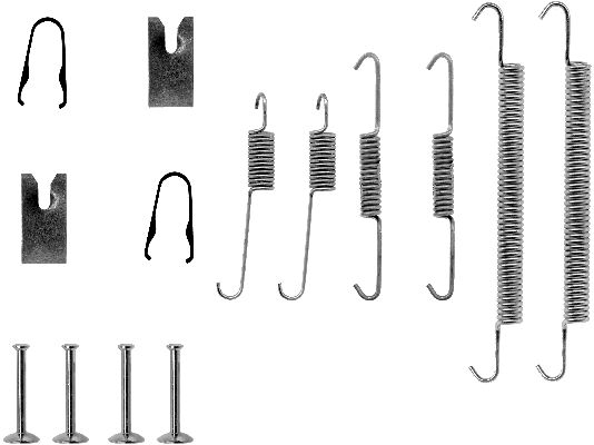 Set accesorii, sabot de frana 97011200 TEXTAR