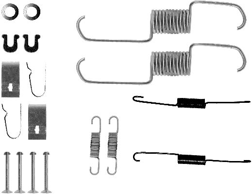 Set accesorii, sabot de frana 97013600 TEXTAR