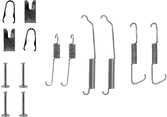Set accesorii, sabot de frana 97014100 TEXTAR