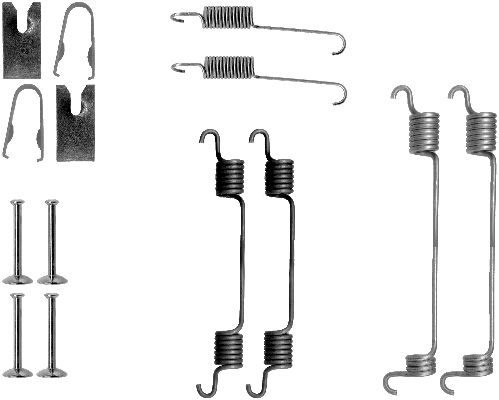 Set accesorii, sabot de frana 97015800 TEXTAR