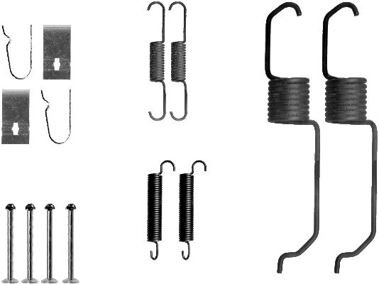 Set accesorii, sabot de frana 97015900 TEXTAR