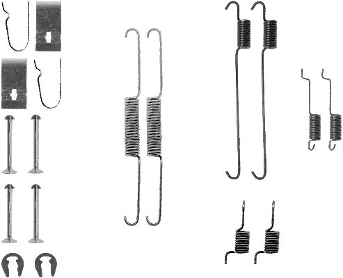 Set accesorii, sabot de frana 97016400 TEXTAR