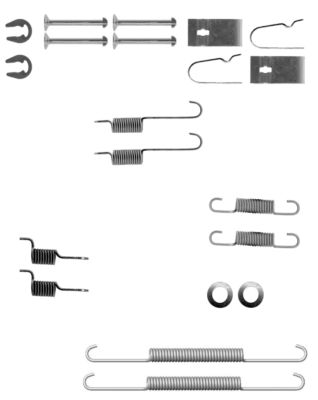 Set accesorii, sabot de frana 97033600 TEXTAR