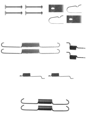 Set accesorii, sabot de frana 97034200 TEXTAR