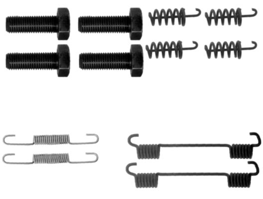 set accesorii, saboti frana parcare 97035400 TEXTAR