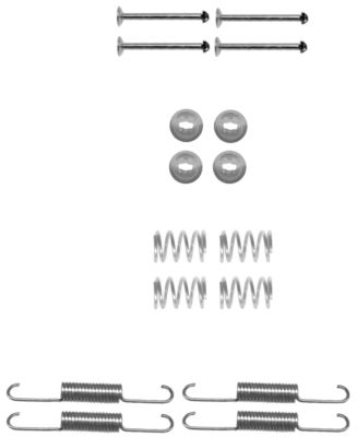 set accesorii, saboti frana parcare 97036200 TEXTAR