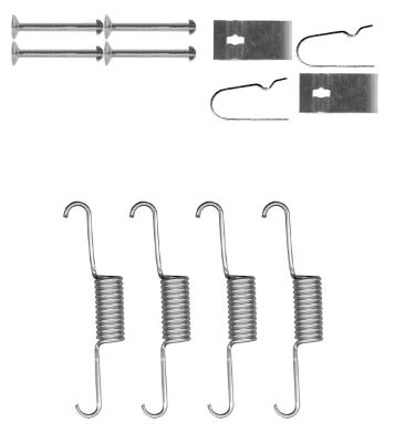 set accesorii, saboti frana parcare 97038700 TEXTAR