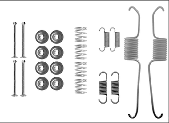 Set accesorii, sabot de frana 97040200 TEXTAR