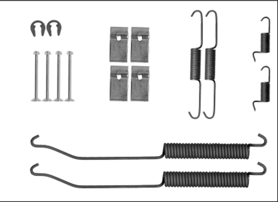 Set accesorii, sabot de frana 97040300 TEXTAR