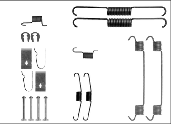 Set accesorii, sabot de frana 97040400 TEXTAR