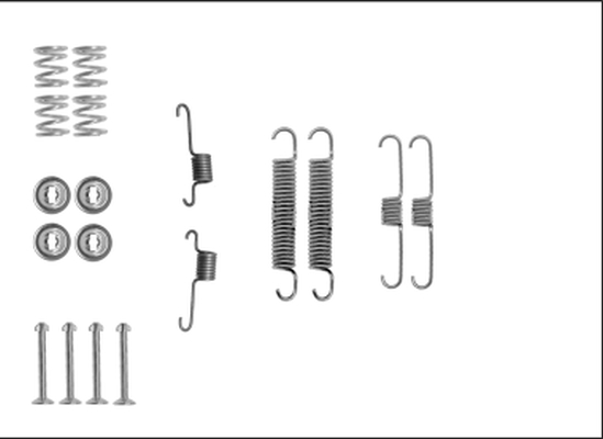 Set accesorii, sabot de frana 97040700 TEXTAR