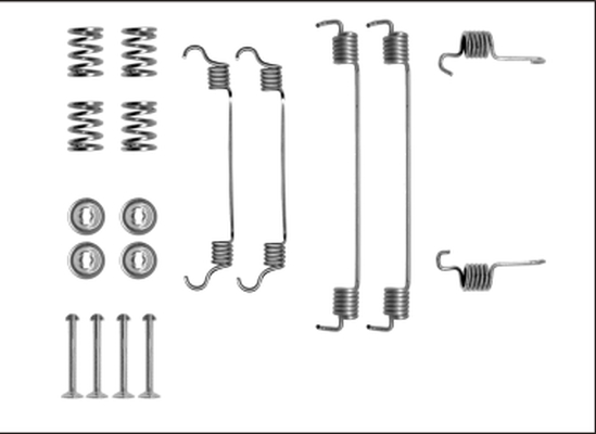 Set accesorii, sabot de frana 97040800 TEXTAR