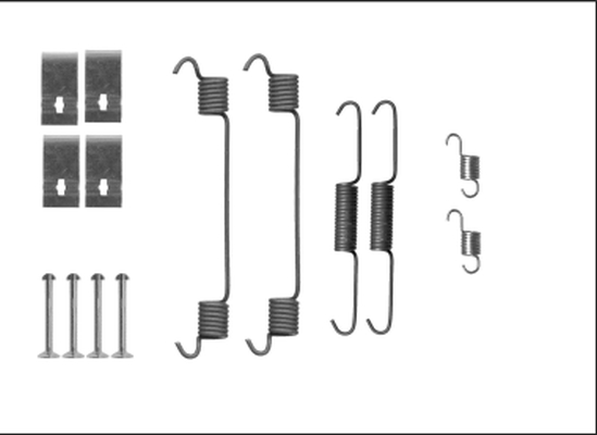 Set accesorii, sabot de frana 97041700 TEXTAR