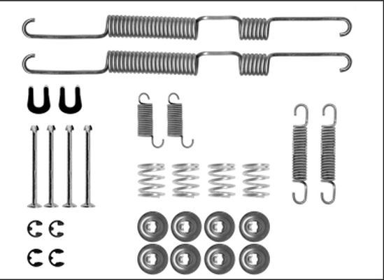 Set accesorii, sabot de frana 97042000 TEXTAR