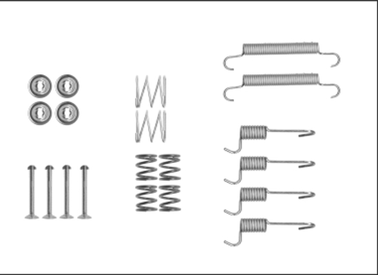 Set accesorii, saboti frana parcare 97042400 TEXTAR