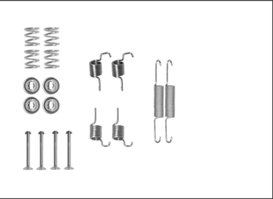 set accesorii, saboti frana parcare 97042600 TEXTAR
