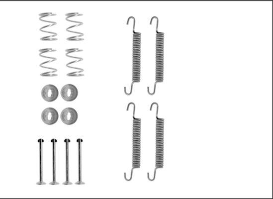set accesorii, saboti frana parcare 97043400 TEXTAR