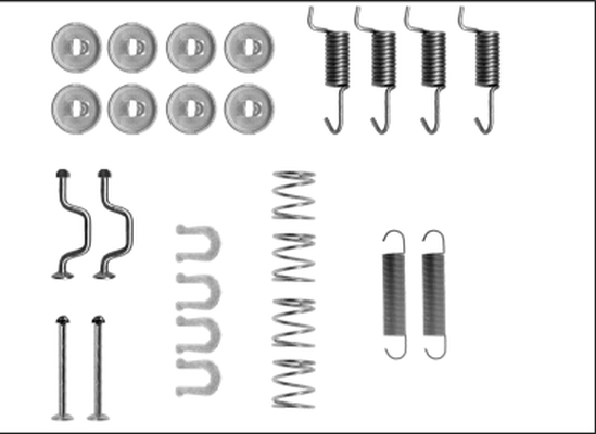 Set accesorii, saboti frana parcare 97043500 TEXTAR