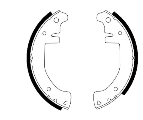 Set saboti frana 91003600 TEXTAR
