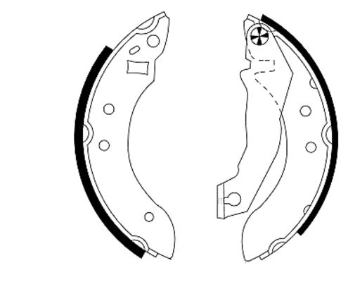 Set saboti frana 91020700 TEXTAR