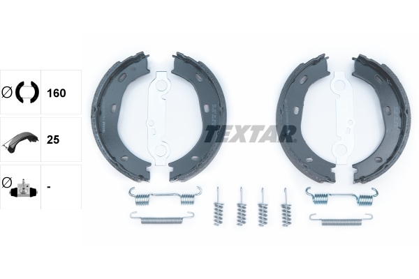 Set saboti frana, frana de mana 91025900 TEXTAR