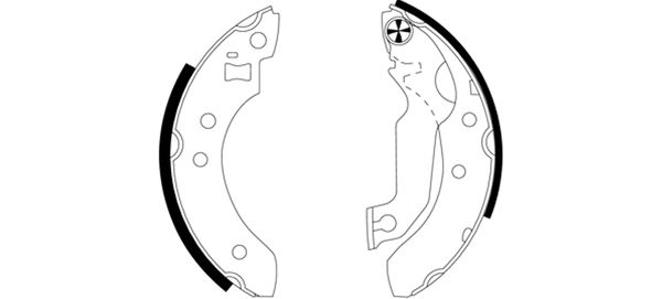 Set saboti frana 91027200 TEXTAR