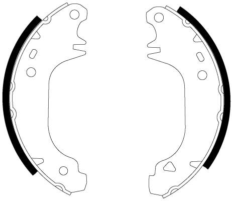 Set saboti frana 91031100 TEXTAR