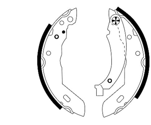 Set saboti frana 91031200 TEXTAR