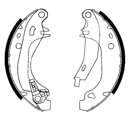 Set saboti frana 91038201 TEXTAR