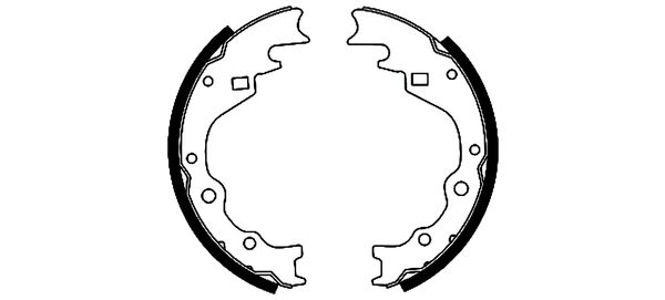 Set saboti frana 91040100 TEXTAR