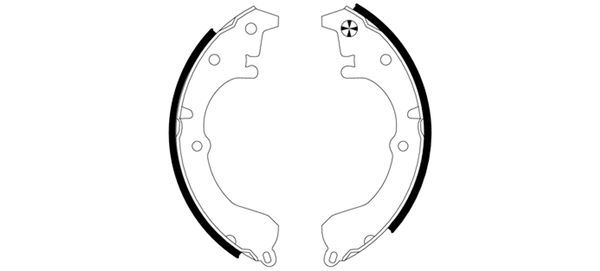 Set saboti frana 91041400 TEXTAR