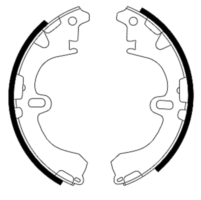 Set saboti frana 91043100 TEXTAR